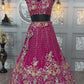 Premium Faux Georgette Embroidered Lehenga Choli Set with Dupatta | 4 Meter Flare | Semi-Stitched