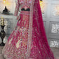 rani colour Semi-Stitched Butterfly Net Lehenga with Coding Sequins Work | Elegant Wedding & Party Wear