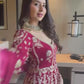✨ Maroon Sequence Embroidered Lehenga with Dupatta